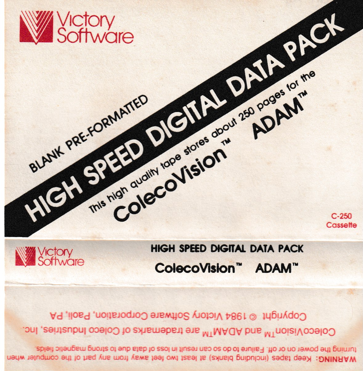 Victory Blank DDP Jcard (Front) 